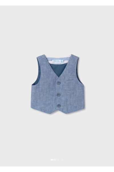 Abel&lula Baby Boy Linen Vest 5362 - 4