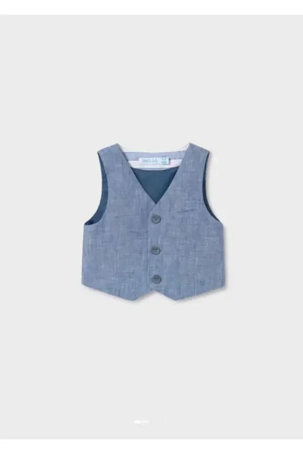 Abel&lula Baby Boy Linen Vest 5362 - 4