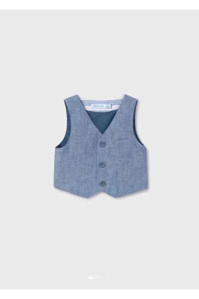 Abel&lula Baby Boy Linen Vest 5362 - ABEL & LULA