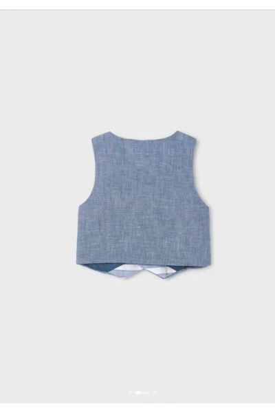 Abel&lula Baby Boy Linen Vest 5362 - ABEL & LULA (1)
