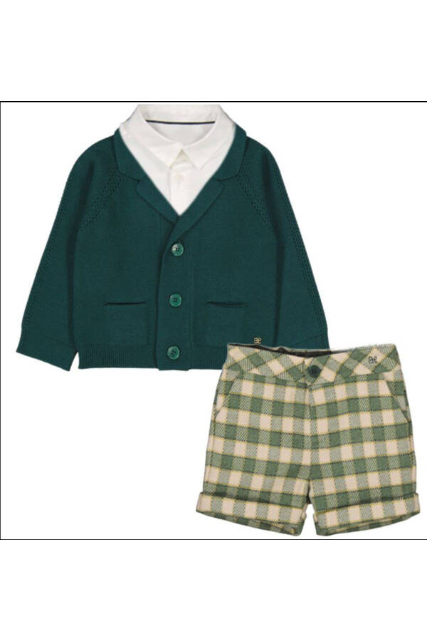 Abel&lula Boys Baby Knit Hooded Cardigan 5837 - 5