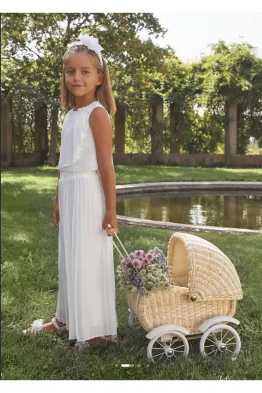 Abel&lula Pleated Chiffon Pants Suit - 2