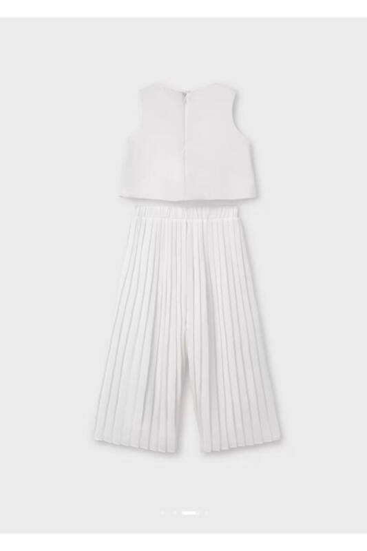 Abel&lula Pleated Chiffon Pants Suit - 3