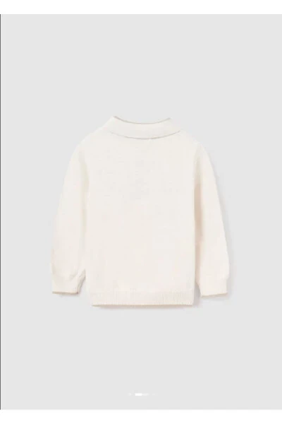 Abel&lulal Baby Boy Knit Polo Collar Sweater 5646 - 2