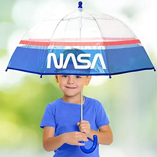 ABG Accessories Kids Umbrella for Boys and Girls Dome clear bubble umbrellas for Rain Windproof & Transparent with Easy Grip Handle Ages 3-10 - ABG ACCESSORIES (1)