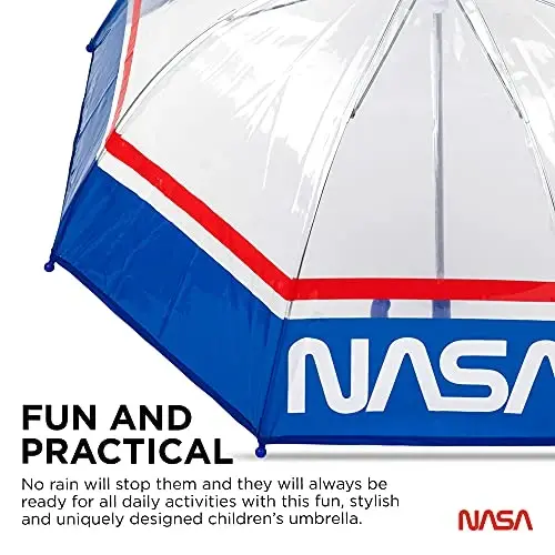 ABG Accessories Kids Umbrella for Boys and Girls Dome clear bubble umbrellas for Rain Windproof & Transparent with Easy Grip Handle Ages 3-10 - 3
