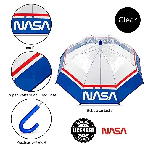 ABG Accessories Kids Umbrella for Boys and Girls Dome clear bubble umbrellas for Rain Windproof & Transparent with Easy Grip Handle Ages 3-10 - 4