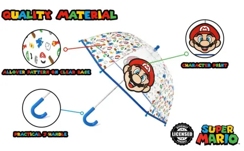 ABG Accessories Kids Umbrella for Boys and Girls Dome clear bubble umbrellas for Rain Windproof & Transparent with Easy Grip Handle Ages 3-10 - 5
