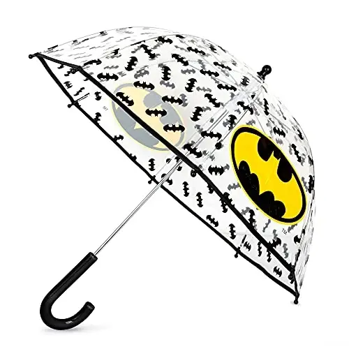 ABG Accessories Kids Umbrella for Boys and Girls Dome clear bubble umbrellas for Rain Windproof & Transparent with Easy Grip Handle Ages 3-10 