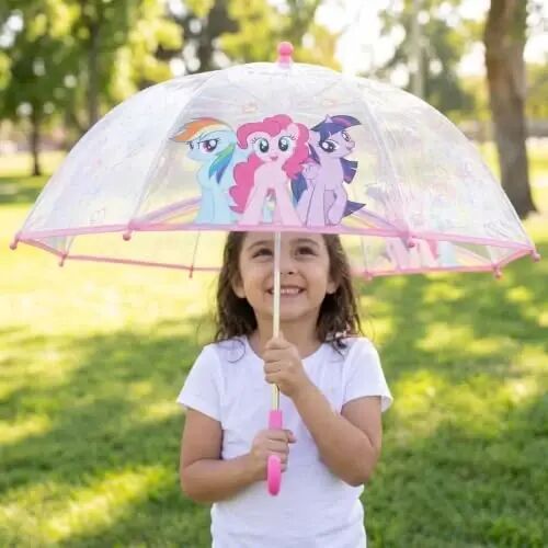 ABG Accessories Kids Umbrella for Boys and Girls Dome clear bubble umbrellas for Rain Windproof & Transparent with Easy Grip Handle Ages 3-10 - ABG ACCESSORIES (1)