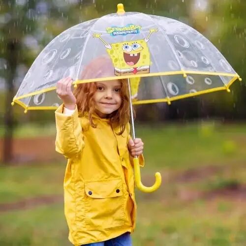 ABG Accessories Kids Umbrella for Boys and Girls Dome clear bubble umbrellas for Rain Windproof & Transparent with Easy Grip Handle Ages 3-10 - ABG (1)