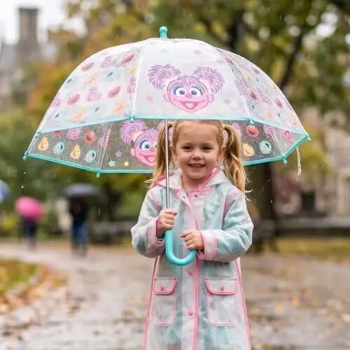 ABG Accessories Kids Umbrella for Boys and Girls Dome clear bubble umbrellas for Rain Windproof & Transparent with Easy Grip Handle Ages 3-10 - ABG ACCESSORIES (1)