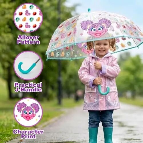 ABG Accessories Kids Umbrella for Boys and Girls Dome clear bubble umbrellas for Rain Windproof & Transparent with Easy Grip Handle Ages 3-10 - 5