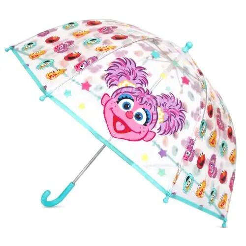 ABG Accessories Kids Umbrella for Boys and Girls Dome clear bubble umbrellas for Rain Windproof & Transparent with Easy Grip Handle Ages 3-10 - ABG ACCESSORIES