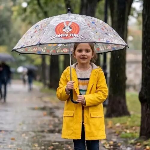 ABG Accessories Kids Umbrella for Boys and Girls Dome clear bubble umbrellas for Rain Windproof & Transparent with Easy Grip Handle Ages 3-10 - ABG (1)