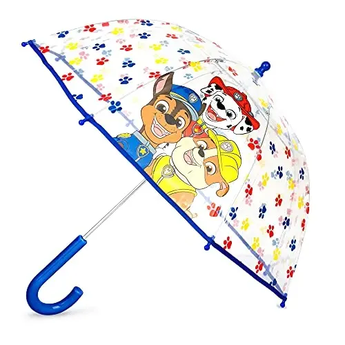ABG Accessories Kids Umbrella for Boys and Girls Dome clear bubble umbrellas for Rain Windproof & Transparent with Easy Grip Handle Ages 3-10 - 1