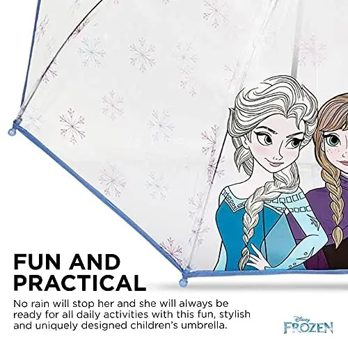 ABG Accessories, Minnie Mouse, Frozen, Encanto and Paw Patrol Kids Clear Umbrella for Girls Rain Wear Ages 3-10 - 3