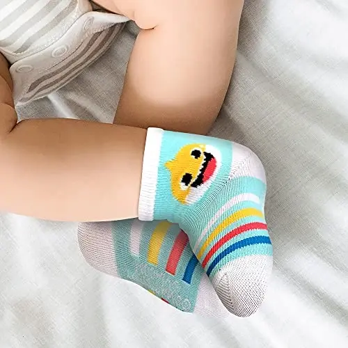 ABG Accessories Girls & Boys Minnie, Mickey Mouse, Baby Shark, Justice League 10-Pack Infant Sock 0-24 Months - 2