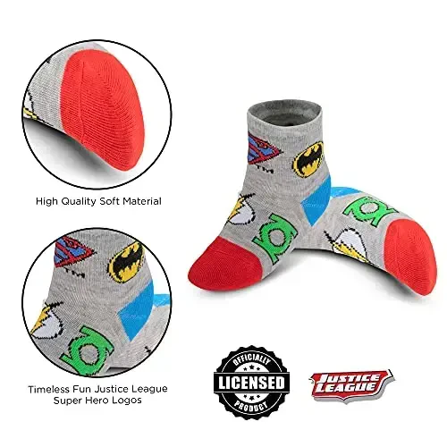 ABG Accessories Girls & Boys Minnie, Mickey Mouse, Baby Shark, Justice League 10-Pack Infant Sock 0-24 Months - 4