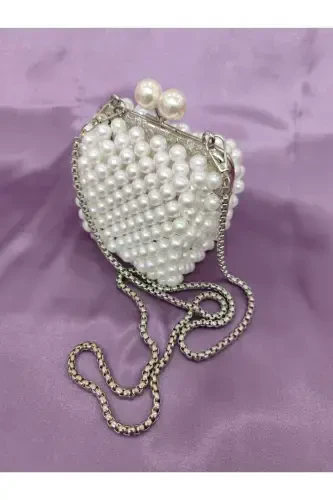 Abiye, Gelin, Gece İnci Burslu Çanta - 5