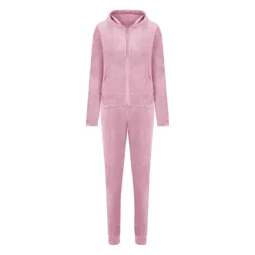 Aboser Womens Velour Tracksuits Set Velvet Long Sleeve Sweatsuits 2 Piece Sports Outfits Zip Up Hoodie Sweatpants Joggers Sets with Pocket - 5