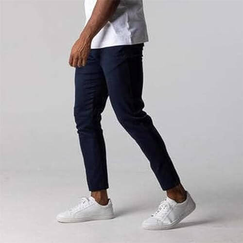 AboveSun Bizgent Shimlari, Erkaklar uchun Bizgent Aktiv Chino Shimlari, Aktiv Chino Shimlari, Elastik Tor To'qish Slim Fit Shimlari Erkak Shimlari - 4