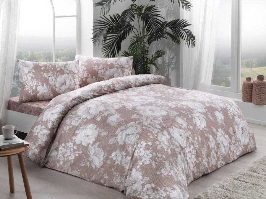 Abril Cappuccino Double Ranforce Duvet Set - 1