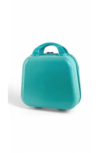 ABS Makeup Bag & Carry-on Luggage - TURQUOISE - 4