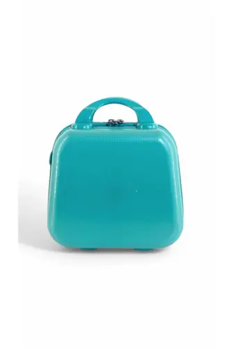 ABS Makeup Bag & Carry-on Luggage - TURQUOISE - 5
