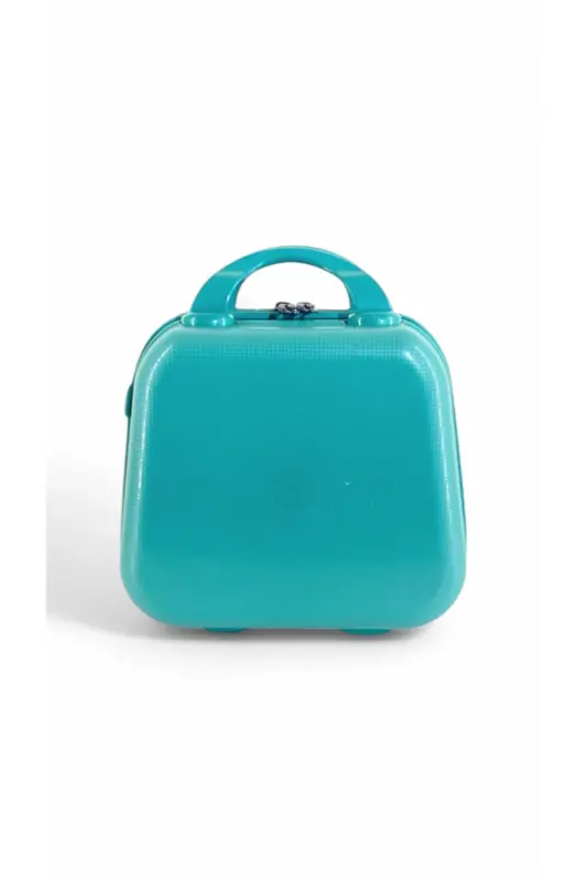 ABS Makeup Bag & Carry-on Luggage - TURQUOISE - 5