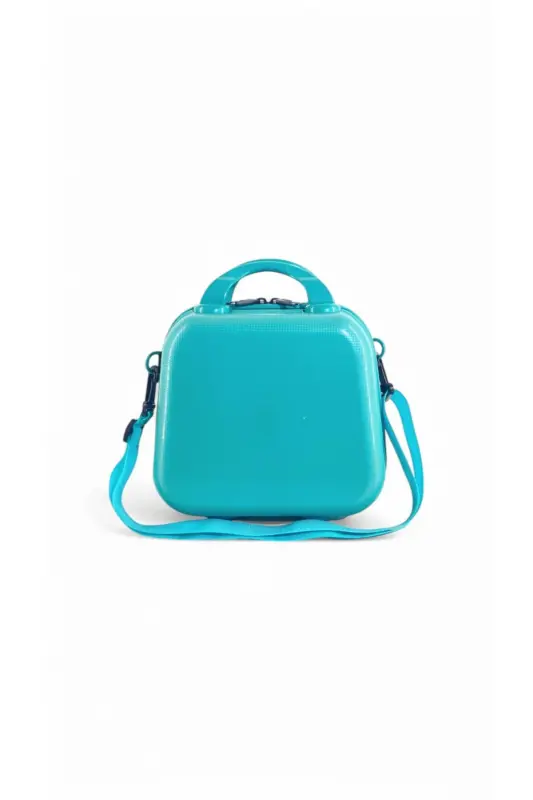 ABS Makeup Bag & Carry-on Luggage - TURQUOISE - 6