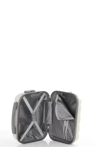 Abs Makeup Bag V305-m-BONE/GRAY - 4