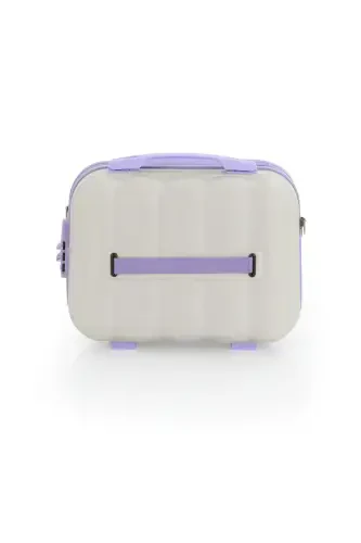 Abs Makeup Bag V305-M-BONE/LILAC - 5