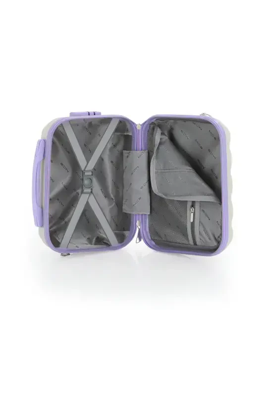 Abs Makeup Bag V305-M-BONE/LILAC - 6