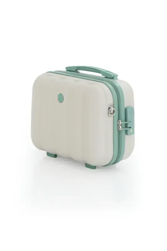 Abs Makeup Bag V305-M-BONE/WATERY GREEN - 2