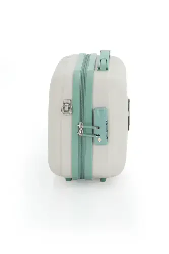 Abs Makeup Bag V305-M-BONE/WATERY GREEN - 3