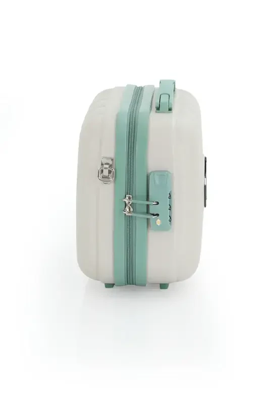 Abs Makeup Bag V305-M-BONE/WATERY GREEN - 3