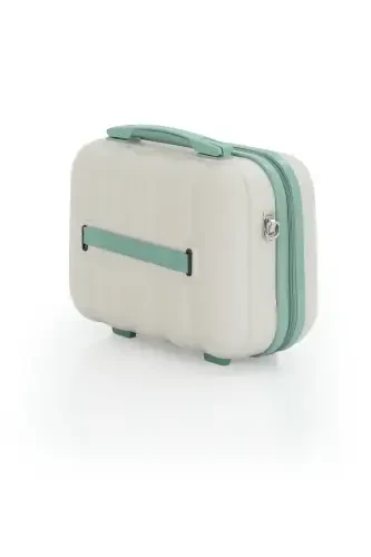 Abs Makeup Bag V305-M-BONE/WATERY GREEN - 4