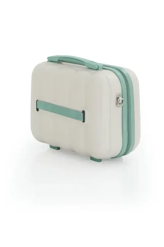 Abs Makeup Bag V305-M-BONE/WATERY GREEN - 4