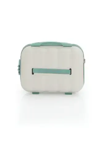 Abs Makeup Bag V305-M-BONE/WATERY GREEN - 5