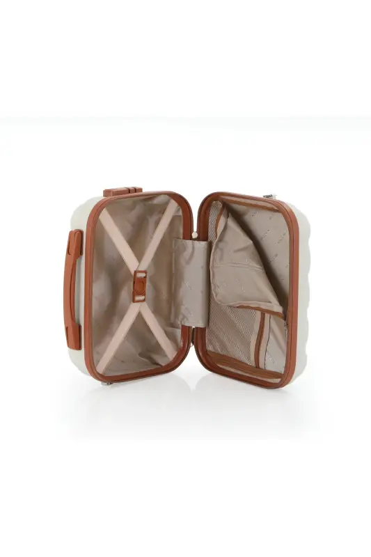 Abs Makiyaj Çantası V305-M-KEMİK/QAHVERANGİ - 6