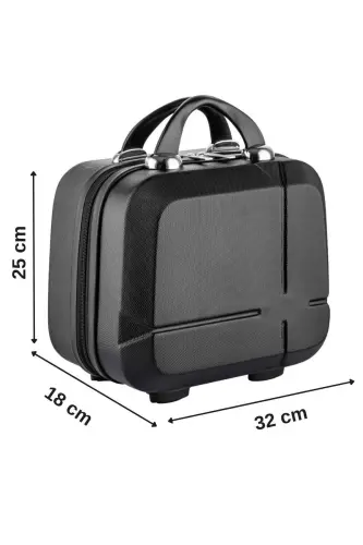 Abs Makyaj Çantası & El Valizi - Siyah-SİYAH - 4