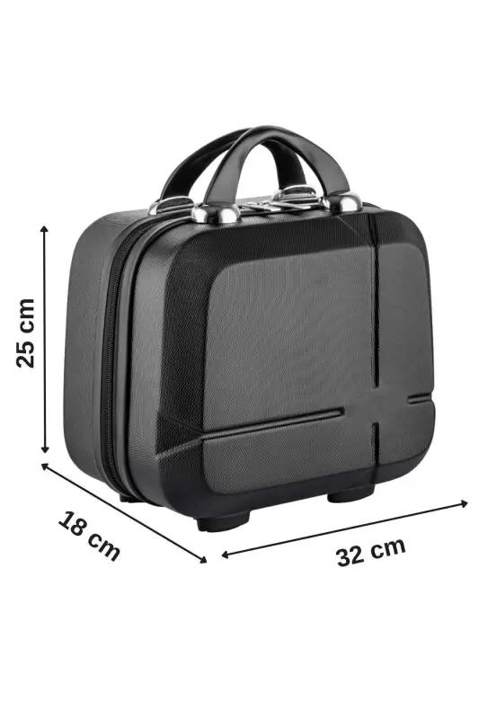 Abs Makyaj Çantası & El Valizi - Siyah-SİYAH - 4