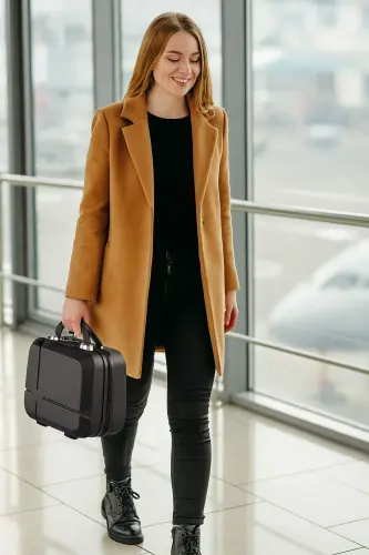 Abs Makyaj Çantası & El Valizi - Siyah-SİYAH 