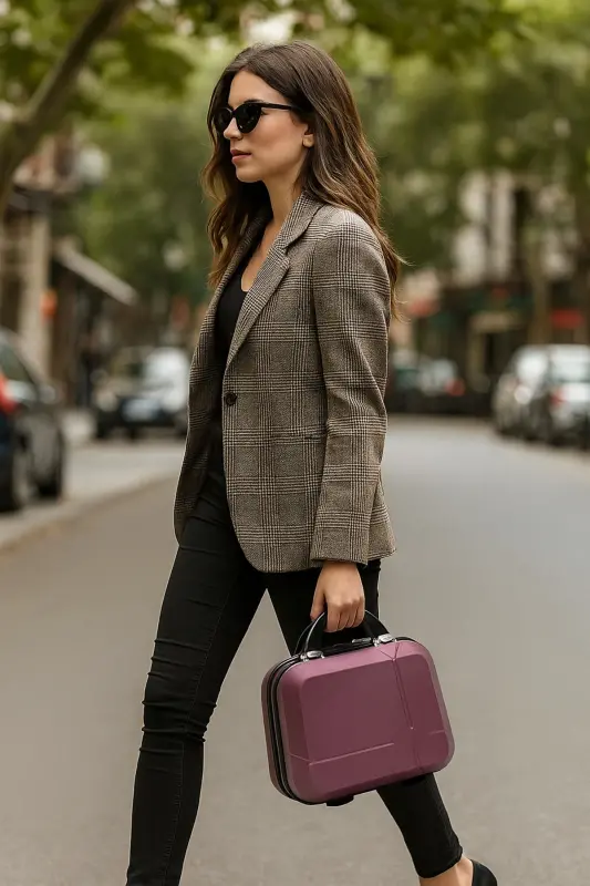 Abs Makyaj Çantası Seyahat Tipi Kozmetik Kutusu & El Valizi-MÜRDÜM - RELIANCE