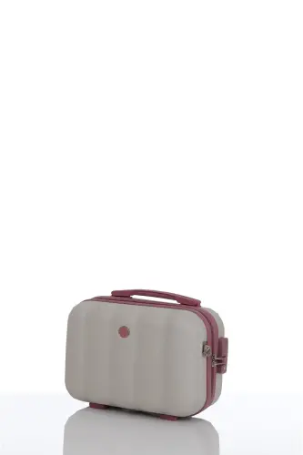 Abs Makyaj Çantası V305-m-KEMİK/KOYU PUDRA - MÇS (1)