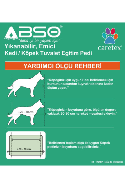 Abso 4 qavatli yuvish mumkin bo'lgan yutuvchi it pedi bordo rangli panja bosmasi bilan (100x100 sm) - 10