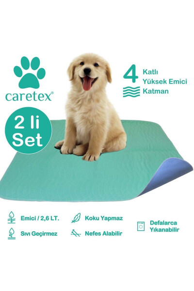 Abso Yıkanabilir Emici Köpek Pedi (2'li Set) (75 X 85 Cm.) - 1