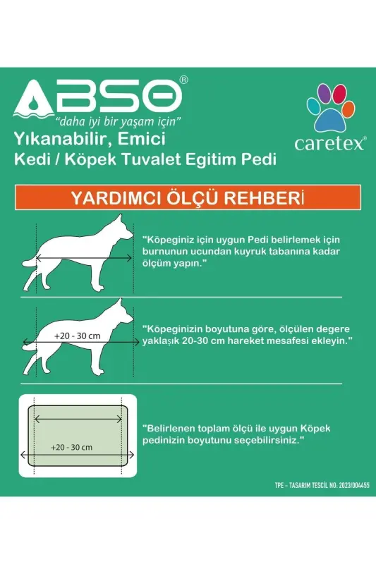 Abso Yıkanabilir Emici Tuvalet Eğitim Köpek Pedi 1 Adet ( 1 Adet 75 X 85 Cm. ) - UNKNOWN - 6