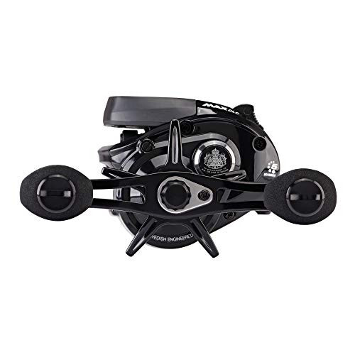 Abu Garcia Max Raqamli Simi Sanashtiruvchi Past Profil Baitcast Makarasi, O'lcham LP (1498727), Uglerod Tolali Yulduz Tormozi, Maksimal 20lb | 9.0kg, Chidamli, Yengil va Kuchli, Qora - Abu Garcia (1)